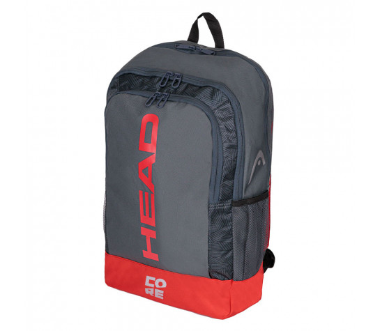 Рюкзак спортивный "HEAD CORE Backpack", с карманом под 1 теннисную ракетку, чёрно-красный Серый image